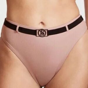 Victoria Secret Wild Wanderer Belted High-Waist‎ Bikini Bottom M “NWT IN PKG”